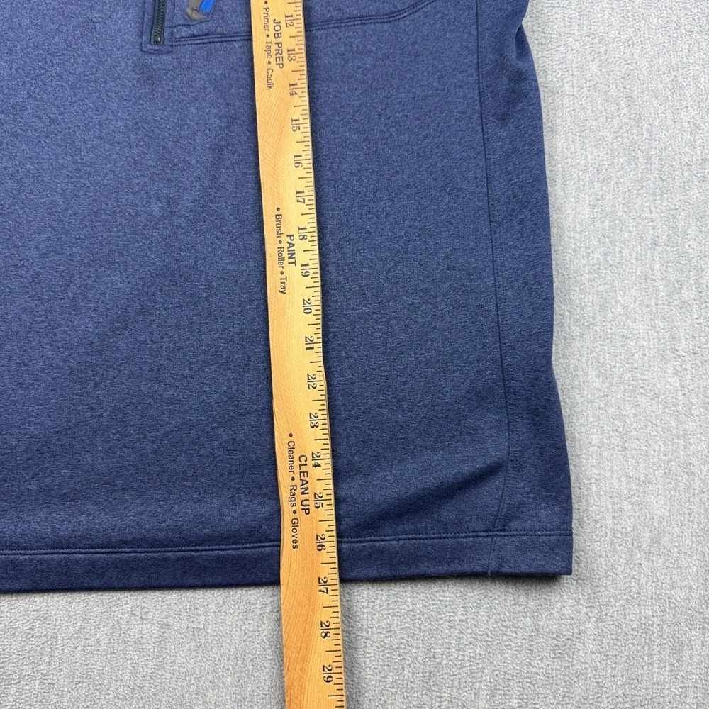 The‎ North Face Jacket Mens Large Blue Heathered 1/2 Zip Fleece Pullover Outdoor